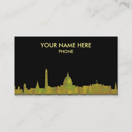 WASHINGTON DC SKYLINE _ Business cards