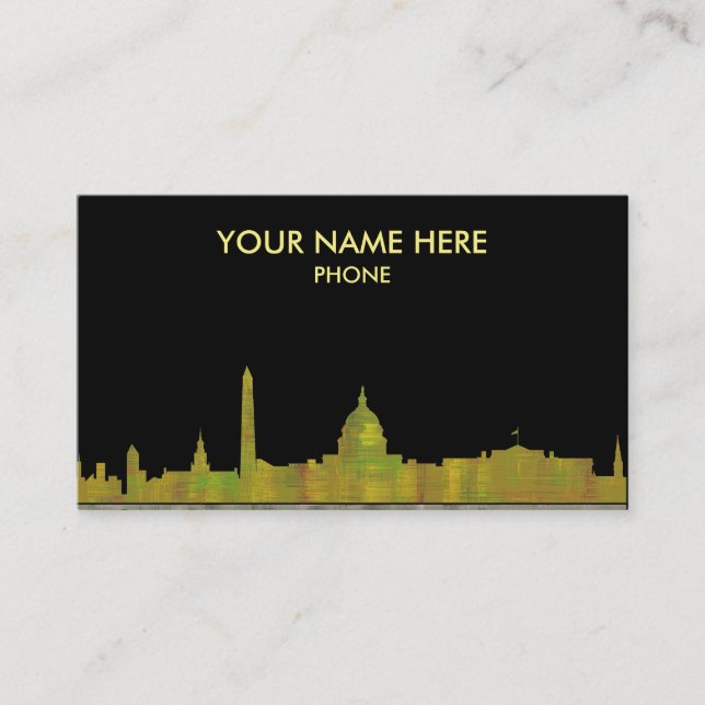 WASHINGTON DC SKYLINE - Business cards (Front)