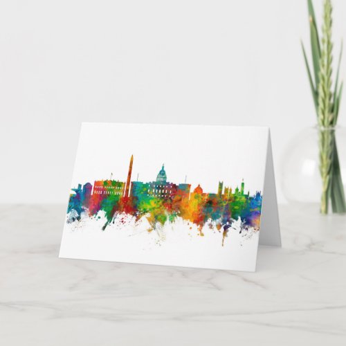 Washington DC Skyline Card