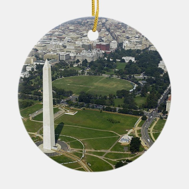 Washington DC Skyline Ceramic Ornament (Front)