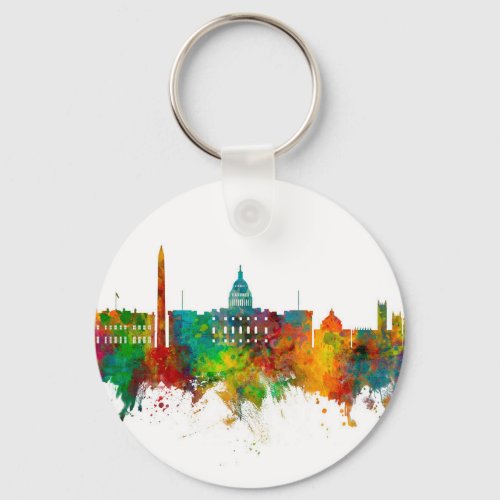 Washington DC Skyline Keychain