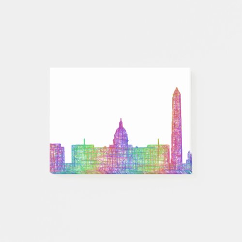 Washington DC skyline Post_it Notes