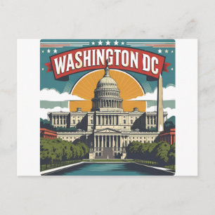 Washington DC Skyline Postcard