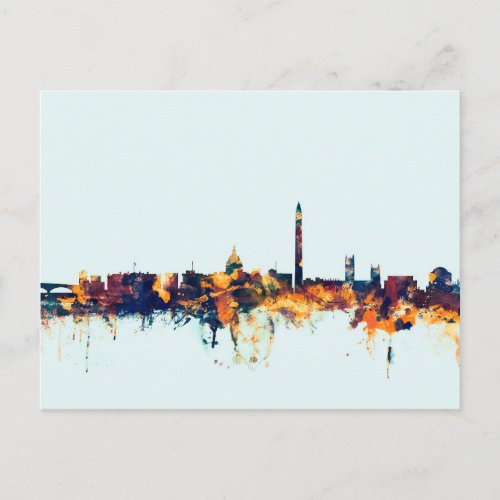 Washington DC Skyline Postcard