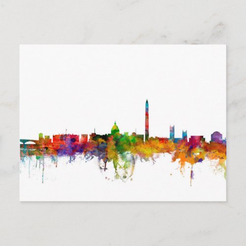 Washington DC Skyline Postcard