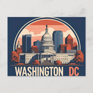 Washington DC Skyline Postcard