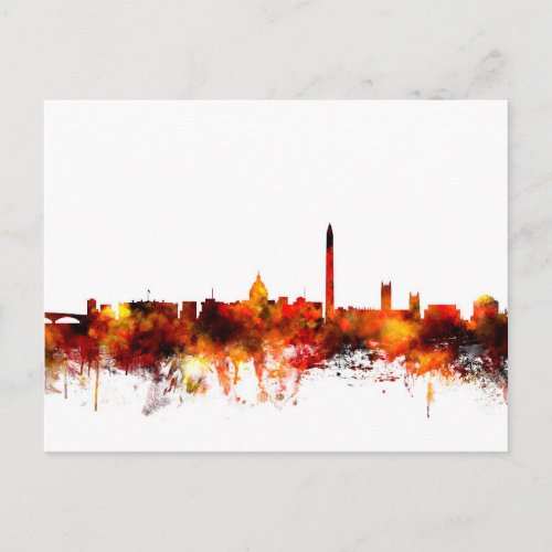 Washington DC Skyline Postcard
