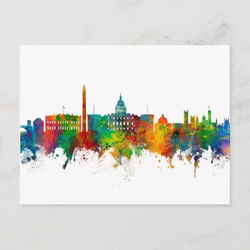 Washington DC Skyline Postcard