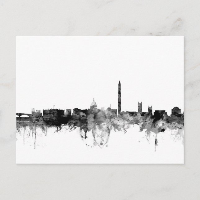 Washington DC Skyline Postcard (Front)
