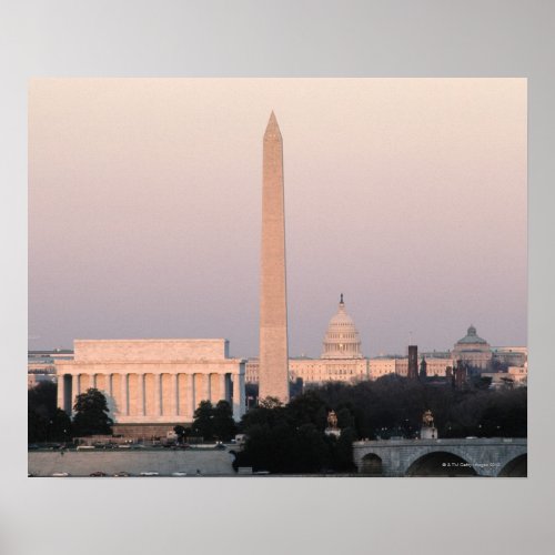 Washington DC Skyline Poster