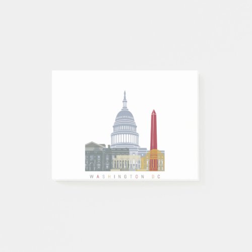 Washington DC skyline poster Post_it Notes