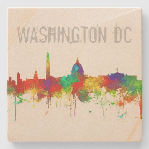 Washington DC Skyline SG Stone Coaster