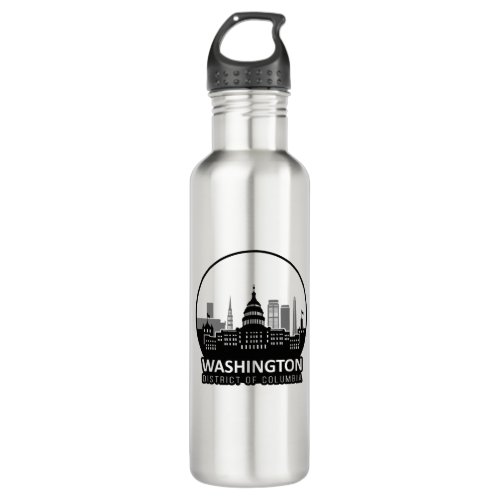 Washington DC Skyline Stainless Steel Water Bottle