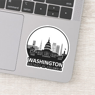 Washington DC Skyline Sticker