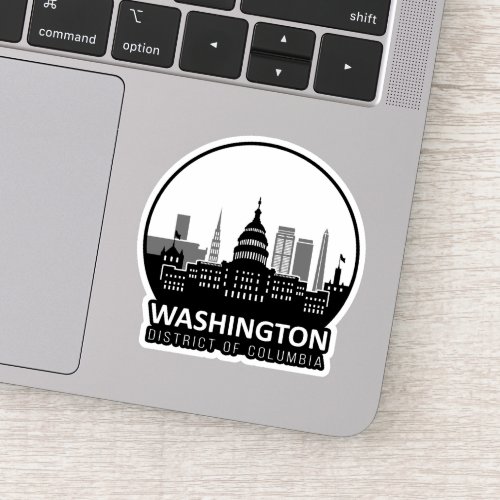 Washington DC Skyline Sticker
