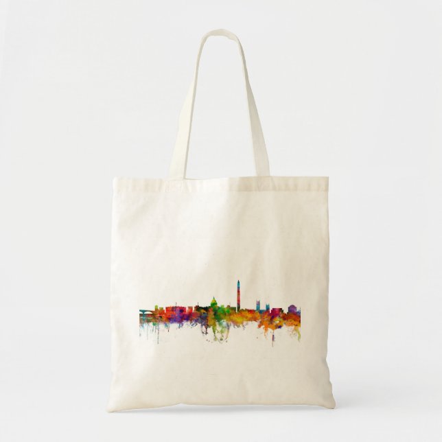 Washington DC Skyline Tote Bag (Front)