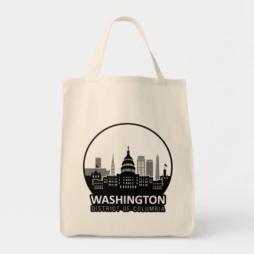 Washington DC Skyline Tote Bag