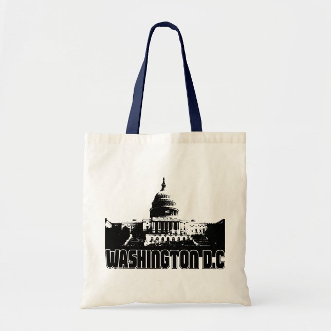 Washington DC Skyline Tote Bag (Front)
