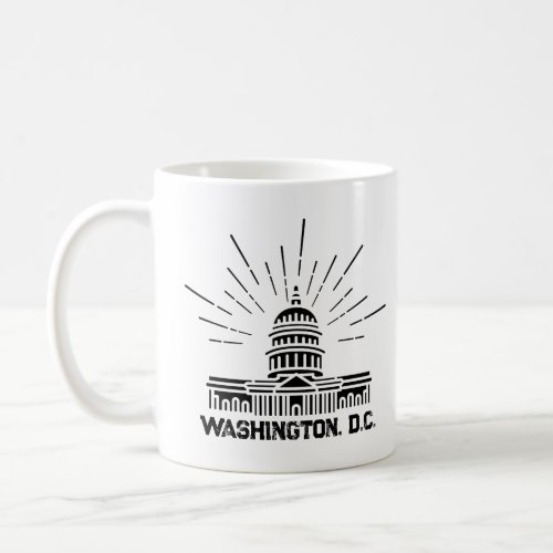Washington Dc Skyline United States Capitol Coffee Mug