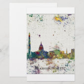 WASHINGTON DC skyline, Washington DC Print (Front/Back)