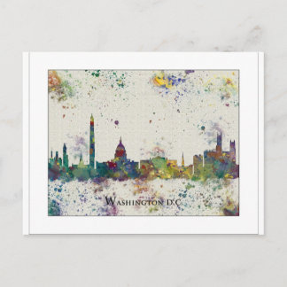 WASHINGTON DC skyline, Washington DC Print Postcard