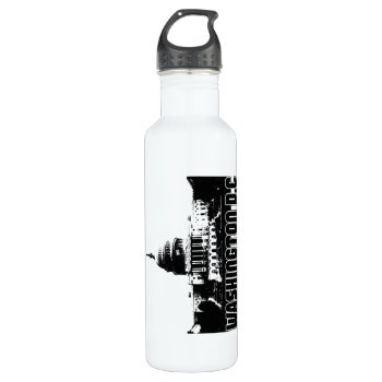 Washington Dc Skyline Water Bottle by TurnRight at Zazzle