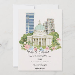Washington DC Skyline Wedding Invitation
