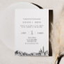 Washington DC Skyline Wedding Photo Invitation