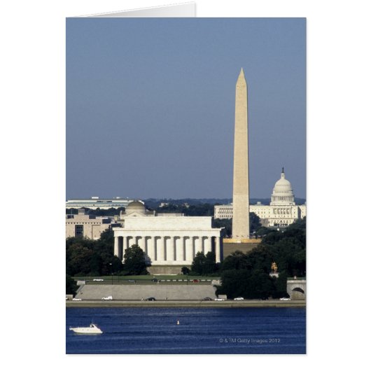 Washington DC Skyline with US Capitol Building 2 Cards (Front)