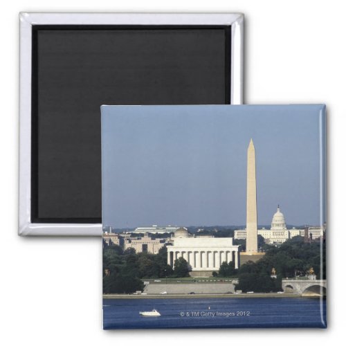 Washington DC Skyline with US Capitol Building 2 Magnet