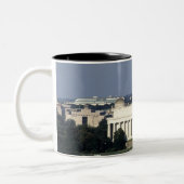 Washington DC Skyline with US Capitol Building 2 Two-Tone Coffee Mug (Left)