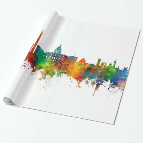 Washington DC Skyline Wrapping Paper