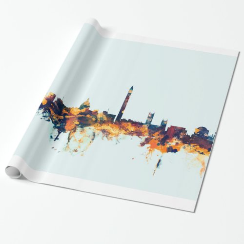 Washington DC Skyline Wrapping Paper