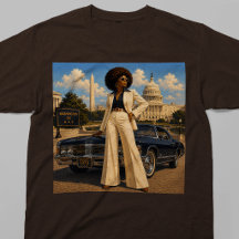 Washington DC Soul Retro Black Woman Vintage