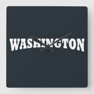 washington dc square wall clock