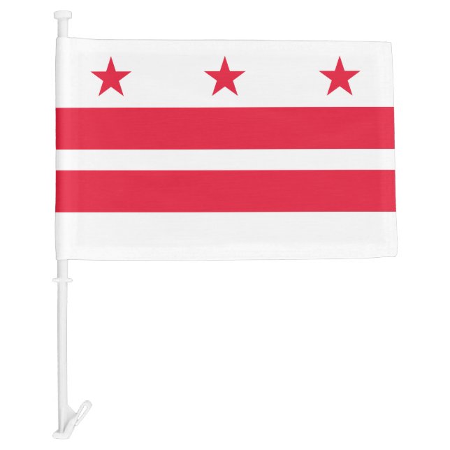 Washington DC State Car Flag (Front)