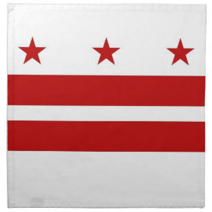 Washington DC State Flag American MoJo Napkin