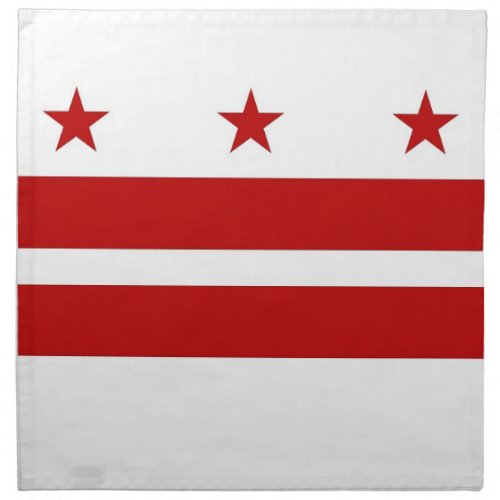 Washington DC State Flag American MoJo Napkin