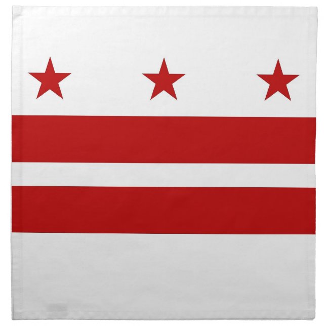 Washington DC State Flag American MoJo Napkin (Front)