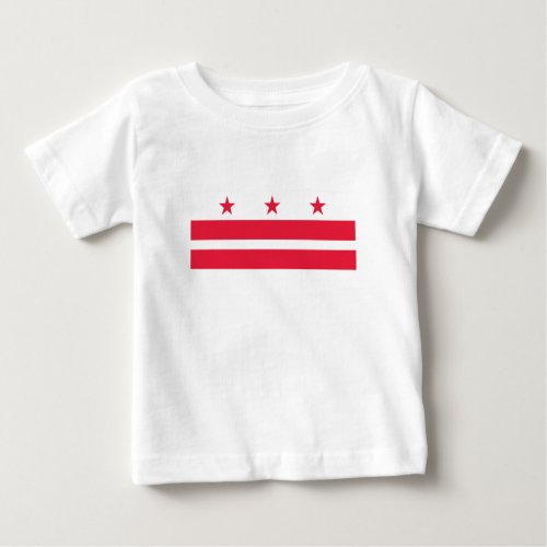Washington DC State Flag Baby T_Shirt