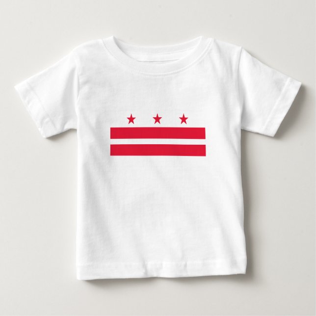 Washington DC State Flag Baby T-Shirt (Front)