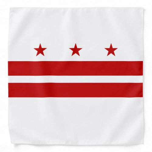 Washington DC State Flag Bandana