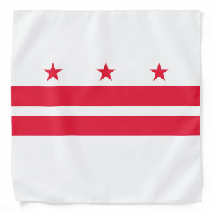Washington DC State Flag Bandana