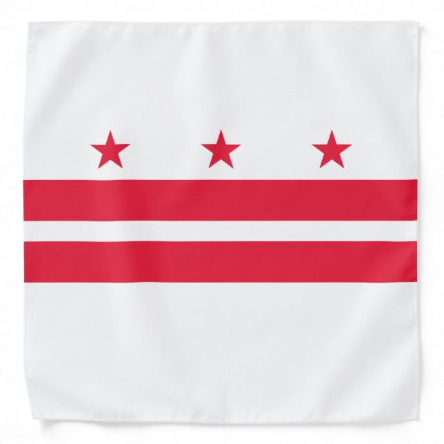 Washington DC State Flag Bandana (Front)