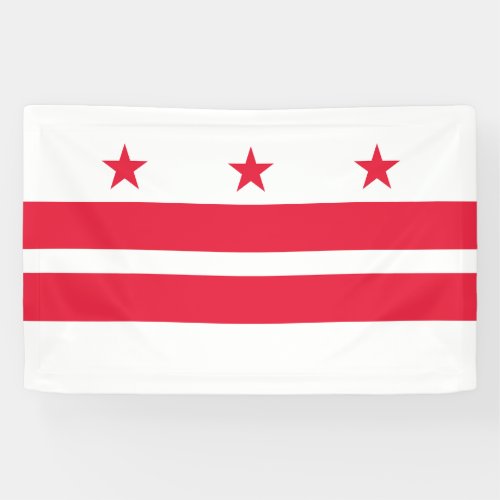 Washington DC State Flag Banner