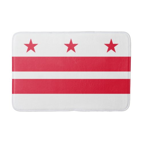 Washington DC State Flag Bath Mat