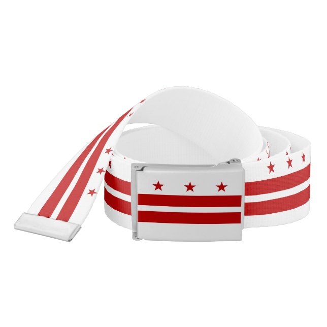 Washington DC State Flag Belt (Snake)