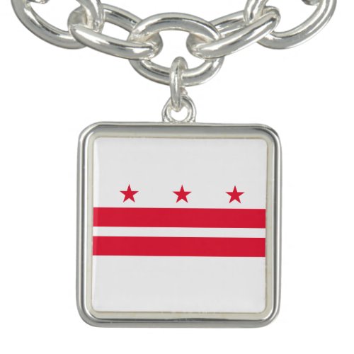 Washington DC State Flag Bracelet