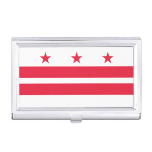 Washington DC State Flag Business Card Case