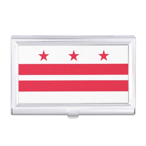 Washington DC State Flag Business Card Case